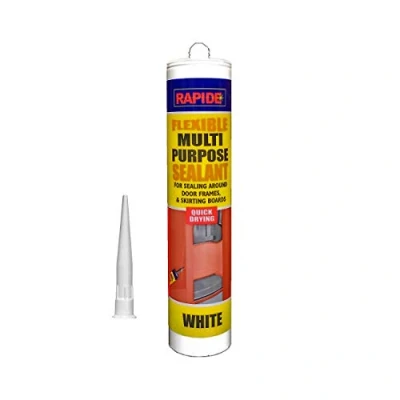 Image of Rapide Strong Flexible Multipurpose Acrylic Sealant Door Frames, Baths, Skirting Boards 280ml