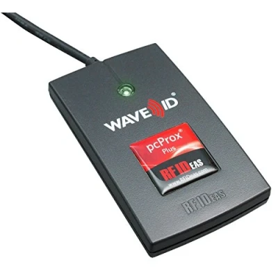 Image of RF IDEAS pcProx Plus USB 2.0 Black Smart Card Reader (Black, 2.0, FCC, CE, C TICK, IC, UL, 50.8 x 15.2 85.7 mm, 113.39 g, 30 65C)