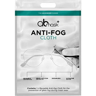 Image of Anti Fog Dry Cloth, Pack of 5 Demister Lens Wipe for Glasses, Stay Mist Free 48 Hours, Reusable up to 1000 Times