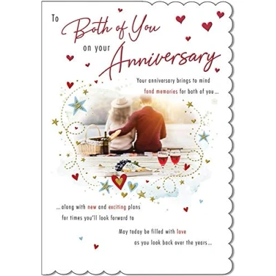 Image of Piccadilly Greetings Traditional Annivesary Card Your 9 x 6 inches