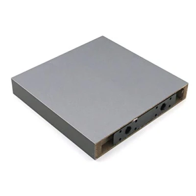 Image of Optimal Products GREY HIGH GLOSS FLOATING SHELF SHELVES DISPLAY UNIT WALL MOUNTED BOOKCASE (SMALL 23.5 X CM)