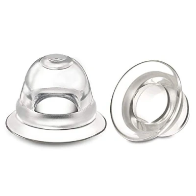 Image of Welnove 4 PCS Invisible Nipple Cup Suckers Shield Pullers for Assist Everter, Correction Flat and Inverted