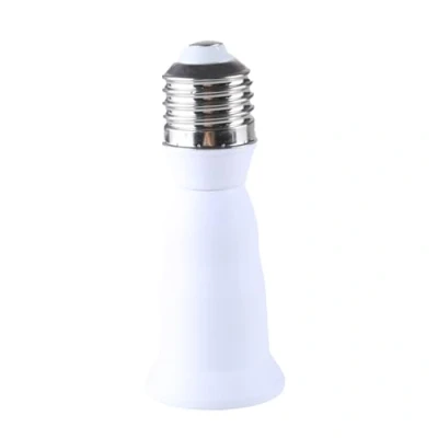 Image of E27 Extended Lamp Holder to Screw Base Light Bulb Socket Extension Adapter Flame Retardant 10cm Length