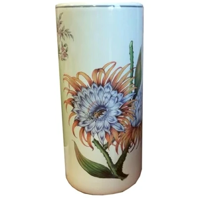 Image of M S L Yellow Sunflower Floral Ceramic Umbrella Stand/Walking Stick Stand/Large Vase