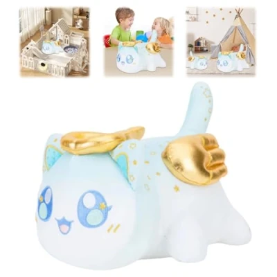 Image of E ALLDIR Meemeows Cat Food Plushies, Angel Plush, Plushies Mee Meow, Cute Anime Cartoon Stuffed Animal Figure Toy Plush Pillow Gift for Fans Kids