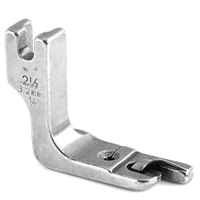 Image of Hilitand Pressure Foot, Universal Industrial Single needle, Presser Foot Replacement, Fat Bed Sewing Machine Rolled Hem (3.2mm)