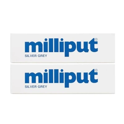 Image of Milliput Epoxy Putty Silver Grey 113.4g Kit 2pk