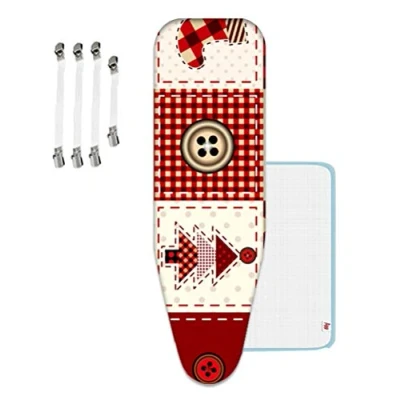 Image of Ironing Board Cover, Extra Large 155X60 (Fits of Length 145 to155cm Width 50 to 60cm) Thick Cover with 4 Clips, XXL