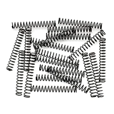 Image of Musiclily Pro 4.5X30mm Steel Springs for Electric Guitar Bass Bridge Saddle, Black (Set of 20)