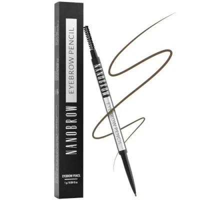 Image of Nanobrow Eyebrow Pencil Perfectly highlighted, filled in and beautifully defined brows. Brow with brush (Light Brown)