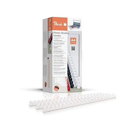 Image of Peach PB414 01 14 mm A4 Binding Combs White