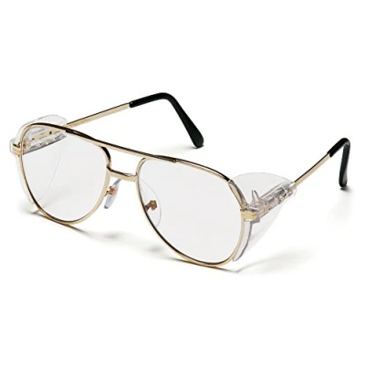 Image of Pyramex Pathfinder Safety Eyewear Clear Lens With Gold Frame by