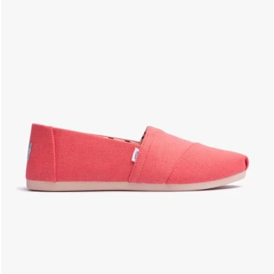 Image of TOMS Women&#039;s Alpargata Espadrille Loafer Flat, Shell Pink Heritage Canvas, 3 UK