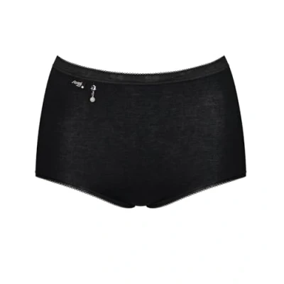 Image of Sloggi Basic+ Pearl Maxi 2 Pack Briefs Black 4XL 22