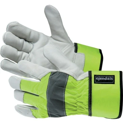 Image of Ejendals 198 Full Grain Cowhide Gloves Refl. Cuff Size 8