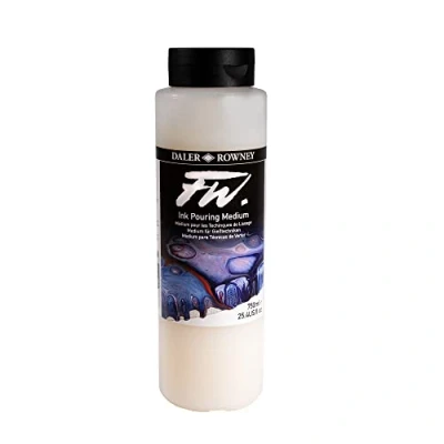 Image of Daler Rowney FW 750ml Pouring Medium for Acrylic Inks, Paint Techniques, Ideal Professional Artists &amp; Students