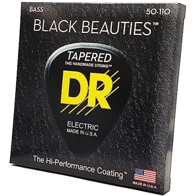 Image of DR Strings Black Beauties Bass Taper Heavy