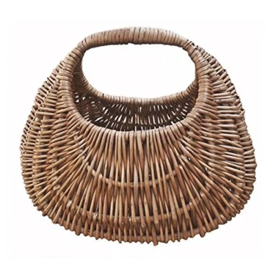 Image of Red Hamper S040/HOME Wicker Small Gondola Shopping Basket