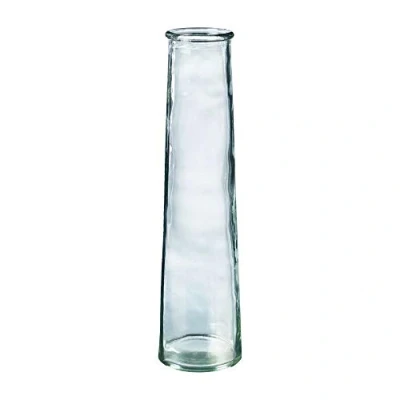 Image of Aravis 35cm Tall Clear Glass Flower Vase Conical Tapered Cylinder