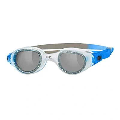 Image of Zoggs Phoenix Uni Sex Adult Goggles, UV Protection Swim Quick Adjust Goggle Straps, Comfort Swimming face contoured fit , Fog Free Lenses, Smoke Tinted