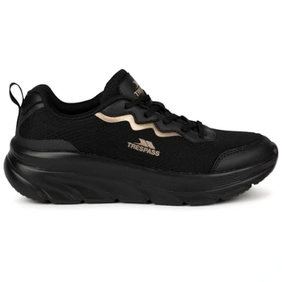 Image of Trespass Womens Active Lightweight Trainer Cushioned Collar Moulded Footbed Ave Black