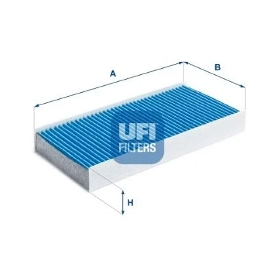 Image of 6441EJ, 6447TC, 647943 Pollen filter UFI 34.142.00 with antibacterial action 314mm 152mm 40mm PEUGEOT: 407 Saloon, Coupe, SW