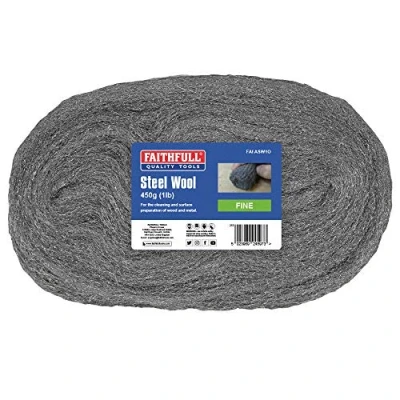 Image of Faithfull Steel Wire Wool 450g Grit: FINE