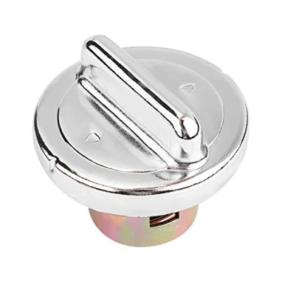 Image of KIMISS Fuel Tank Cap,Fuel Gas Cap Aluminum Alloy Cover for GY6 150CC 250CC Moped Scooter Tank(Silver&amp;Golden)