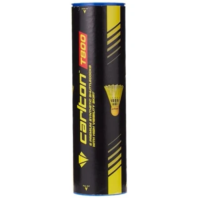 Image of Dunlop Sports Carlton T 800 Medium Speed Badminton Shuttle, Yellow