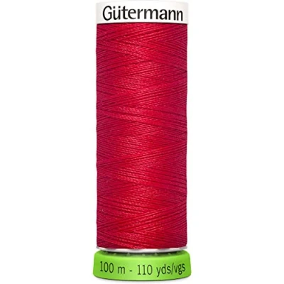Image of Gutermann 723860 046 Sew All 100% Recycled Polyester Thread 100mtr, Ruby Red, One Size