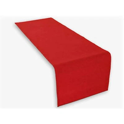 Image of Lemos Home 1 x table runner 45x150 cm in red (17,71 59,05 inch) 100% cotton 285 gr/qm