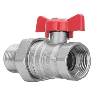 Image of 3/4 inch BSP Water Valve Female x Male with Flare Nut Butterfly Handle