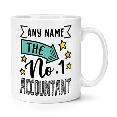 Image of Personalised No.1 Accountant Name 10oz Mug Cup