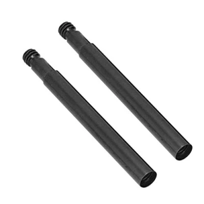 Image of 2Pcs 60mm Bicycle Presta Valve Extender Aluminum Alloy Road Bike Inner Tyre Valves Extension(Black)