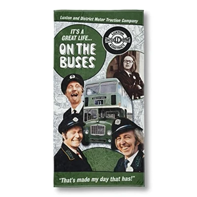 Image of On The Buses Stan Butler Reg Varney Large Beach Towel