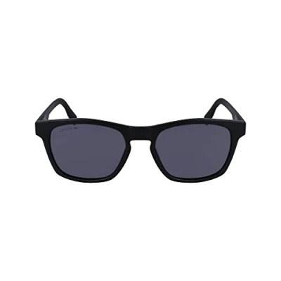 Image of Lacoste Men&#039;s Sunglasses L988S Matte Black with Solid Grey Lens