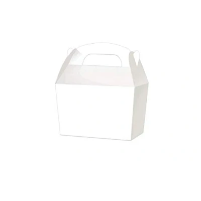 Image of Playwrite Treat Boxes Wedding Favour Cupcake Gift Party Box Choose From 13 Colours (25, White)