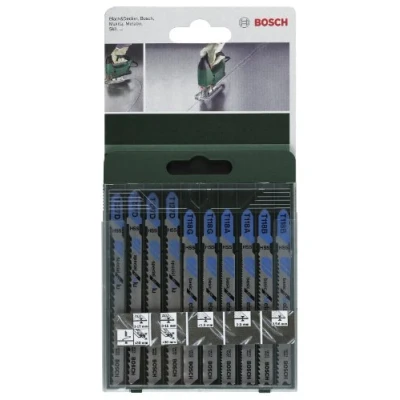 Image of Bosch 2609256745 Jigsaw Blade Set 2 x T 118 A B G 127 D 227
