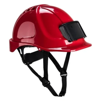 Image of Portwest Endurance Badge Holder Helmet Red