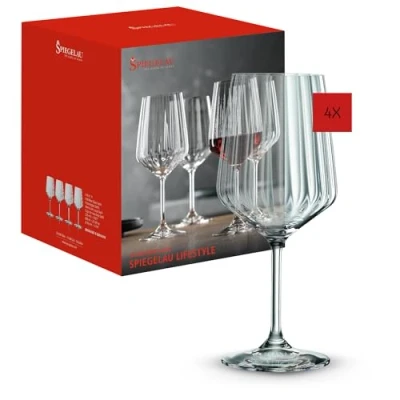 Image of Spiegelau LifeStyle Red Wine Glasses Set Of 4