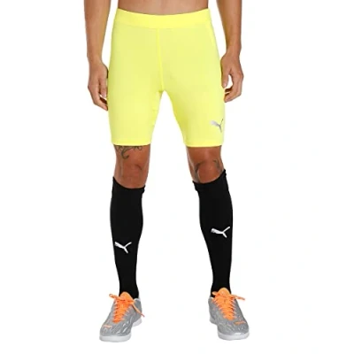Image of PUMA Men&#039;s Liga Baselayer Short Tight, Fluo Yellow, S