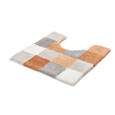Image of Kleine Wolke Caro Toilet textilgesellschaft Bath Mat, Polyacrylic, Salmon Pink, 55 x cm 2.5