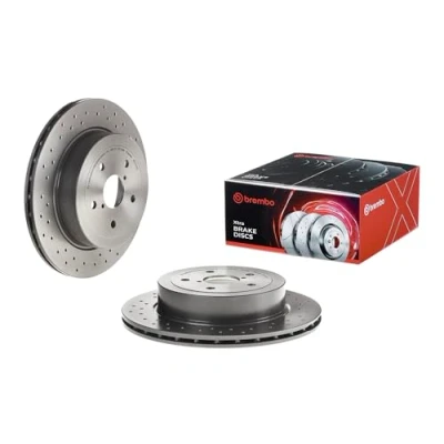 Image of 26700FE050 Brake disc BREMBO XTRA LINE 09.7813.2X 316mm 20mm 5 perforated/vented Coated High carbon SUBARU: Impreza II Saloon, III Saloon