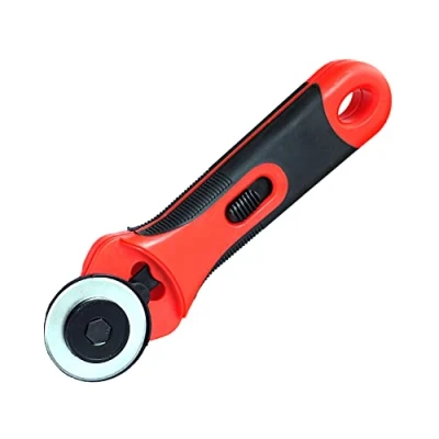 Image of Tooltime® 45mm Rotary Cutter Paper Card Quilters Premium with Blade Guard and Safety Lock