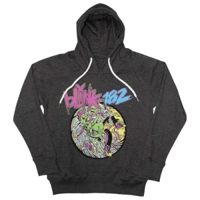 Image of Blink 182 Overboard Event Pullover Hoodie L Charcoal