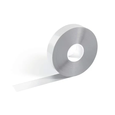 Image of Durable DURALINE Floor Marking Tape Self Adhesive &amp; Anti Slip 30 Metre Roll Perfect for Safety Hazards in Warehouses Logistic Centres White
