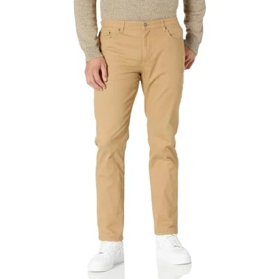 Image of Amazon Essentials Men&#039;s Athletic Fit 5 Pocket Stretch Twill Trouser (Available in Big &amp; Tall), Dark Khaki Brown, 32W / 33L