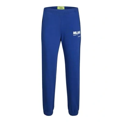 Image of JJXX Women&#039;s Jxbianca Hw Relaxed Vint Sweatpants Sn Joggers, Sodalite Blue/Print: Bright White Milano Print, S