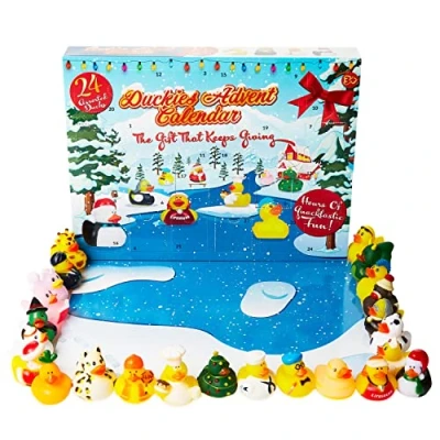 Image of KreativeKraft Toy Advent Calendar 2024 for Kids, Bath Toys Countdown (Multi)
