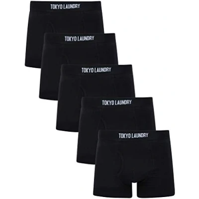 Image of Tokyo Laundry Men&#039;s 5 Pack Boxer Shorts Set Clovelly Black M